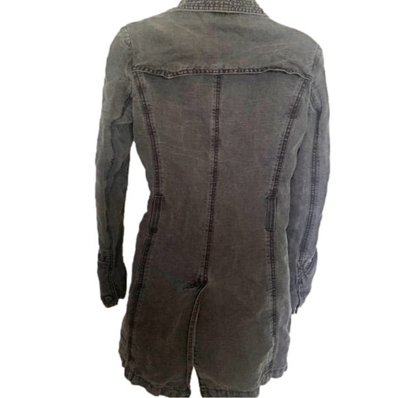 BANANA REPUBLIC - Long Blue Jean Jacket - Picture 5 of 9